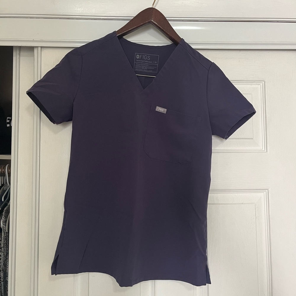 Figs Purple Shadow Set — Catarina Top XS, Zamora Joggers S